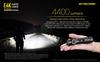 NITECORE E4K Handheld Flashlight, 4400 Lumens, CREE XP-L2 V6 LEDs X4, 21700 X1