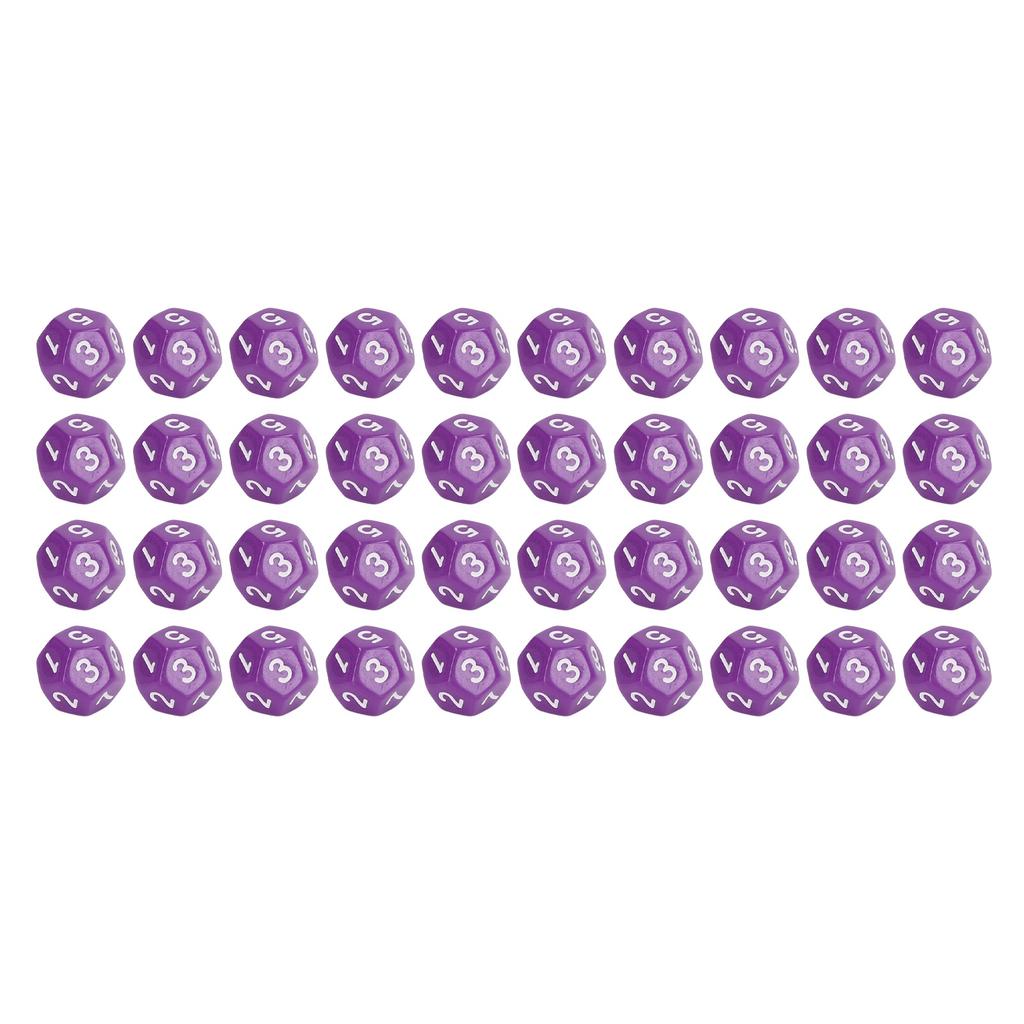 40Pcs 12 Sided Dice Set Polyhedral Dice for Family Party Board Game Pub Game