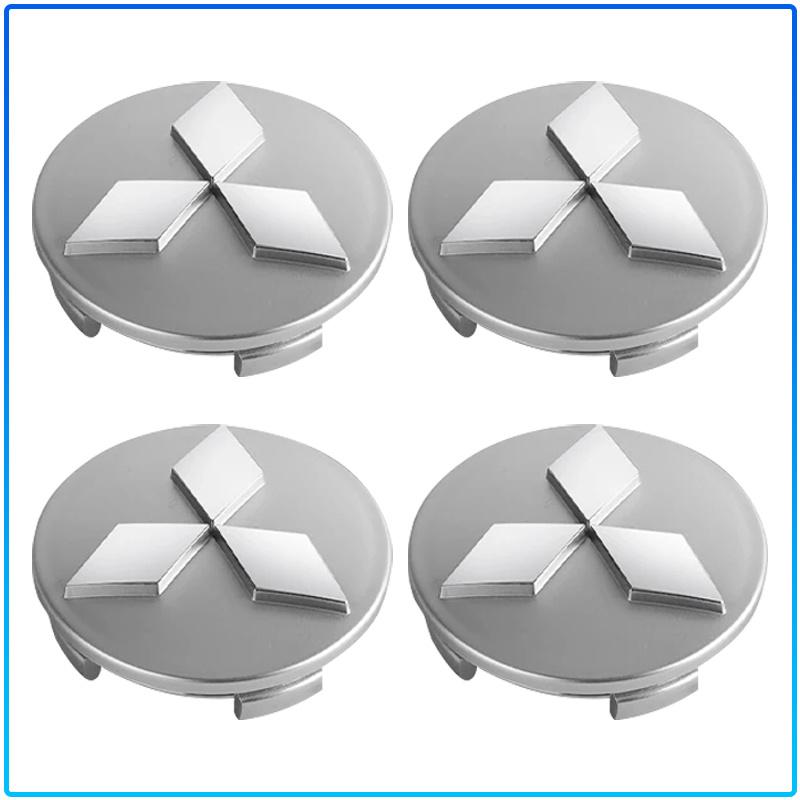 4 szt. Osłona Piasty Koła Samochodu 3D Metalowa Nakładka Środkowa Felgi Wodoodporna Do Mitsubishi Lancer Lancer ASX Outlander 2 3 Pajero Mirage exzos Pajero 4