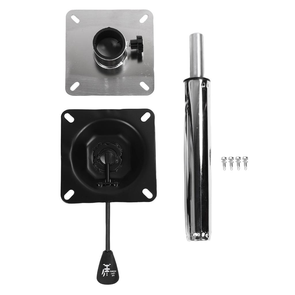 Boat Seat Pedestal Base Mount Kit Stainless Steel Adjustable 400 500mm Thread Rotatable for Yachts Ships Pontoon Bridge