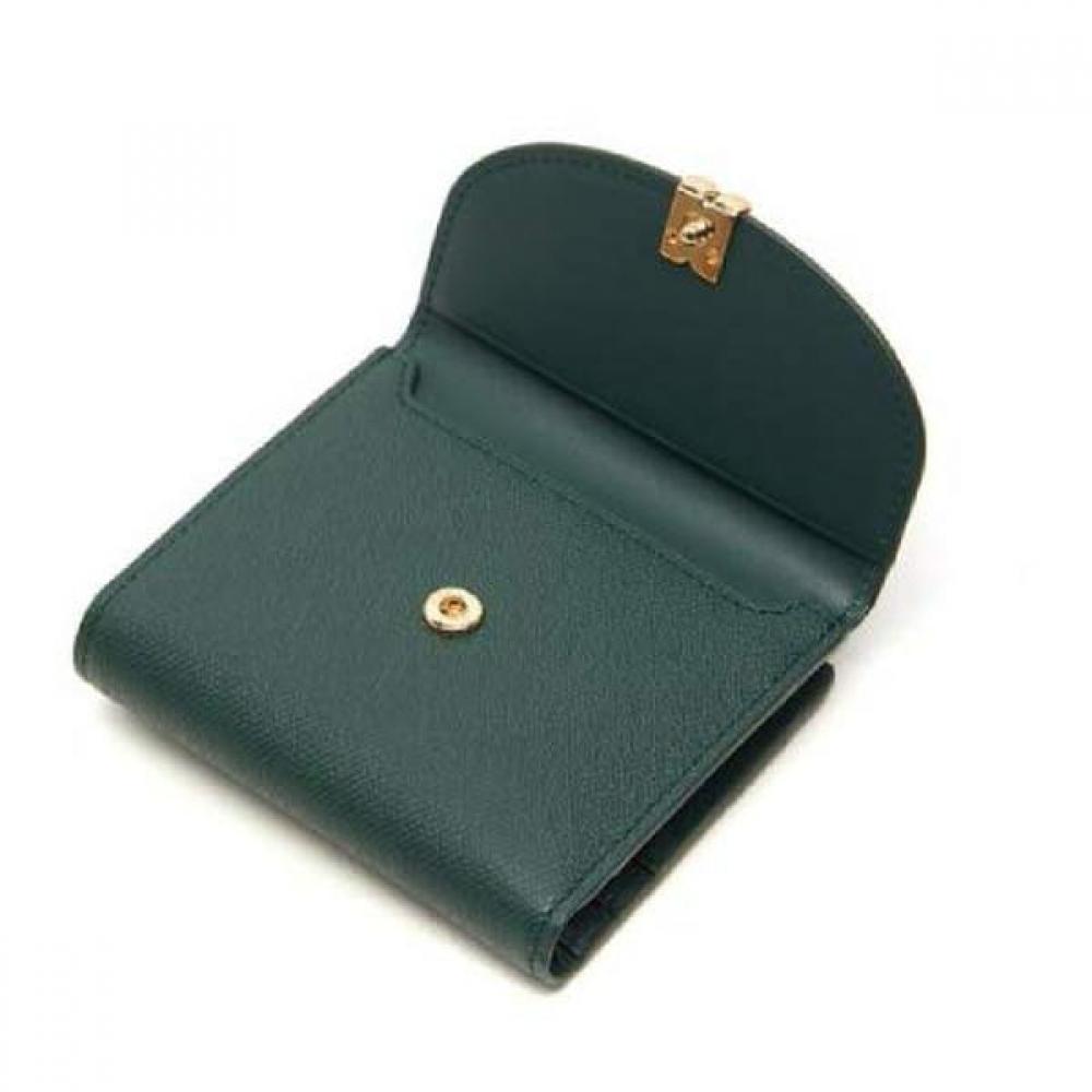 Daks Misty Flower Green Leather Check Wallet Dcwa2f307e2