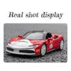 1/32 skala SF90 Supercar Metall Druckguss Legierung Spielzeug Auto Modell Lkw Für Kinder Spielzeug Fahrzeuge Hobbies Sammlung