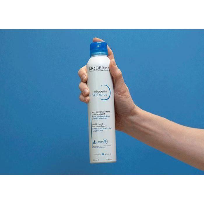 Kløestillende spray - Bioderma - Atoderm SOS - 200ml - Meget tørr hud - Uparfymert