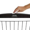 Free Standing Dog Gate 32x96.5 Inch Freestanding Pet Gate Foldable Brown