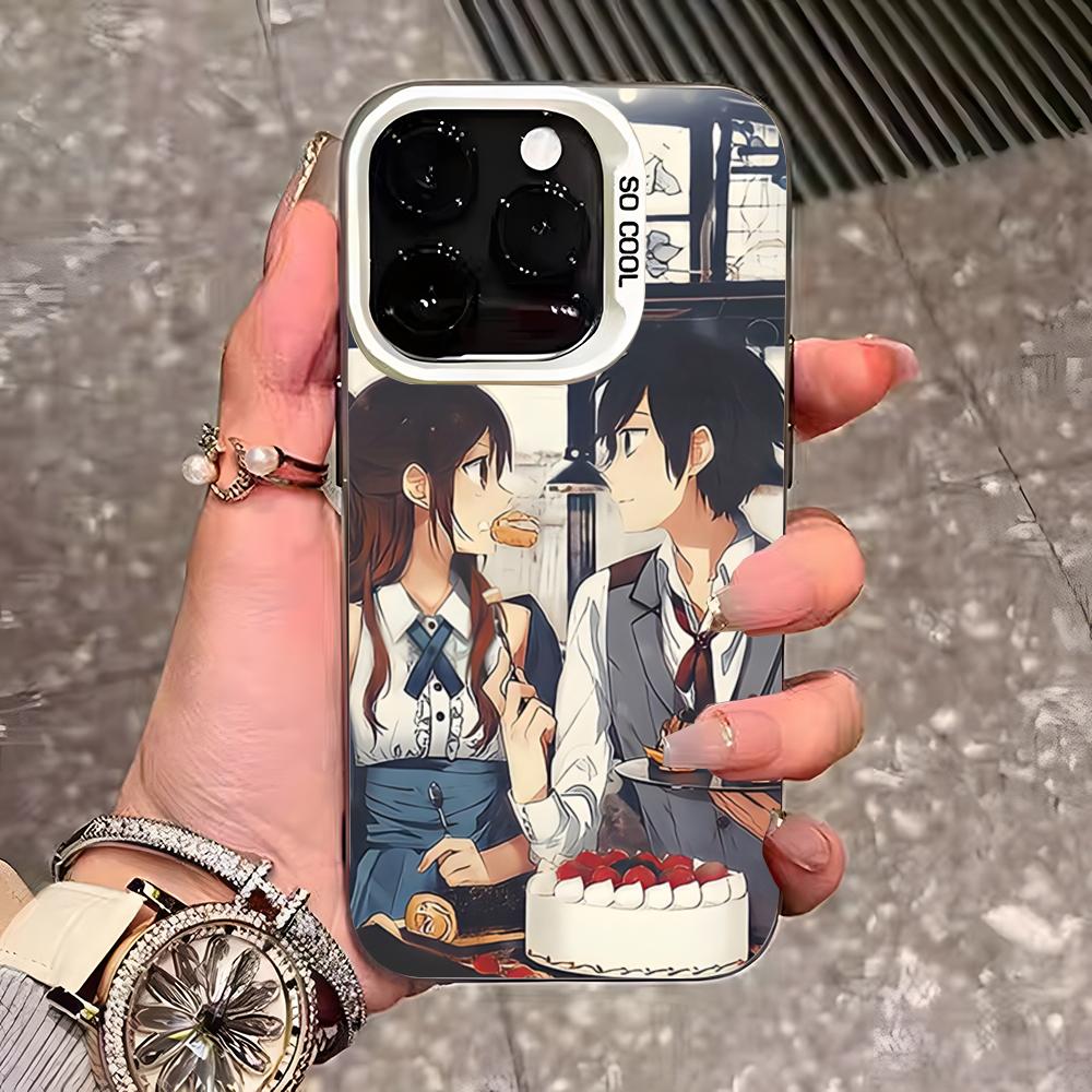 Anime Horimiya Phone Case For IPhone 17 Pro Max 16 Pro Max 15 14 13 11 12 Mini Xs X Xr 7 8 Plus Se Color Silver Cover