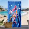 Asciugamano da Spiaggia Stampato Kpop Demon Hunters, Asciugamano Grande Assorbente ad Asciugatura Rapida per Estate e Attività all'Aperto in Acqua