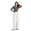 White Pants Women's New Autumn and Winter Polished Lazy Loose Wide-leg Pants Popular Casual Pants