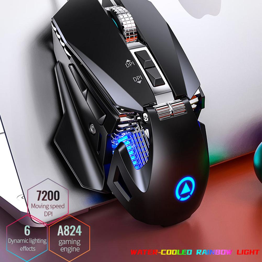 Buy G10 Hollow Mechanical Game Mouse 7200dpi All-keys Macro Programming ...