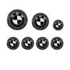 7Pcs Car Front Hood Emblem Wheel Hub Caps Black White Logo For BMW M Logo X1 X2 X3 X4 X5 X6 F48 F39 F10 F30 G11 E60 G01 E84 E83 CUR1