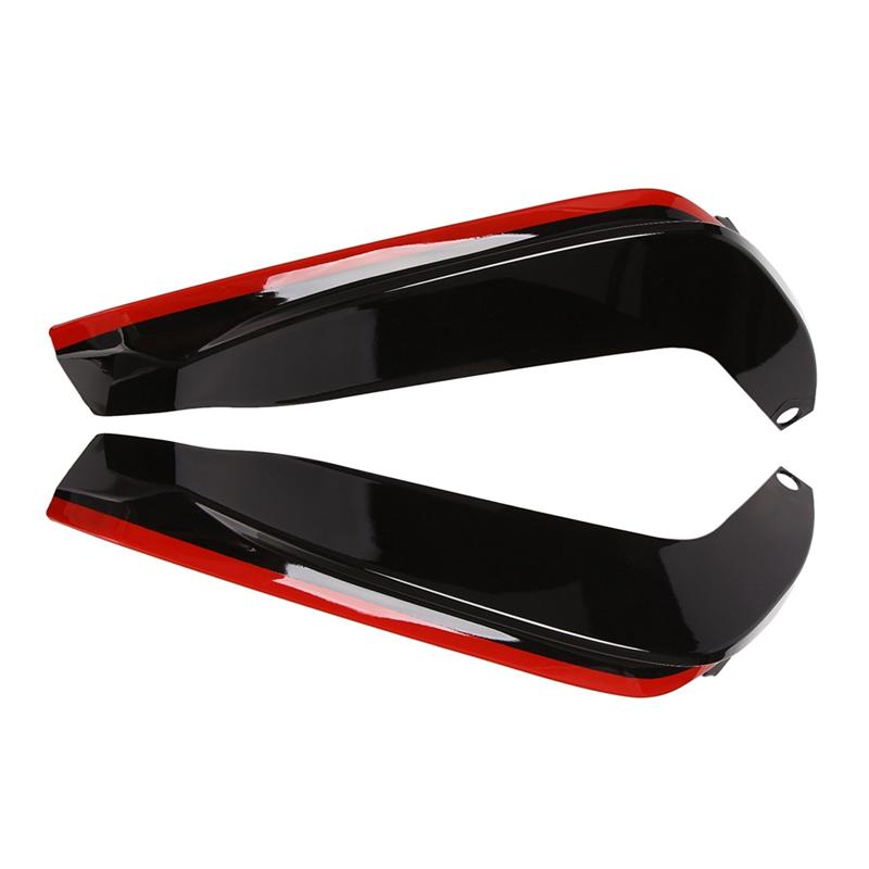 Car Front Bumper Spoiler Front Bumper Spoiler For Honda Civic 11Th 22 Front Bumper Lip Wrap Angle Splitters BlackRed