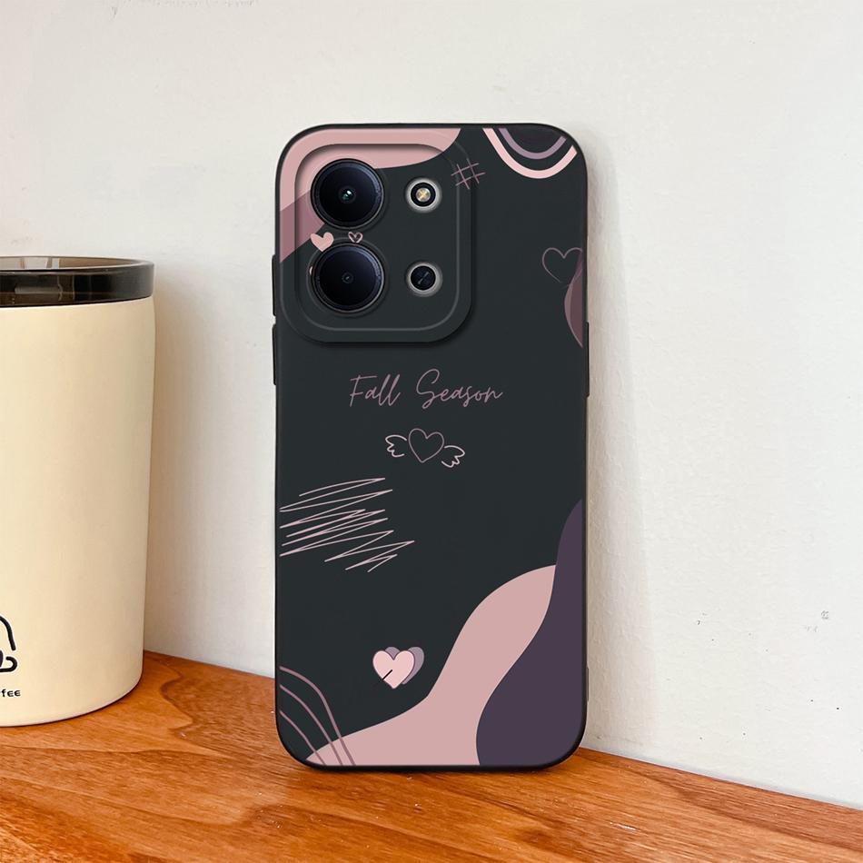 Per Custodia Redmi 15C Moda Cuore Silicone Liquido Protezione Fotocamera Cover Posteriore Per Xiaomi Redmi 15 C 4G 5G Funda Custodie Morbide per Telefono