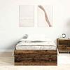 VidaXL Cadre de lit sans matelas vieux bois 90x200 cm bois ingénierie, meuble de chambre, sommier,, lit, lit simple 3328814