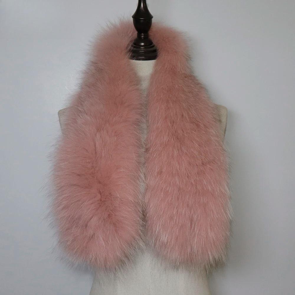 Hot Sale Natural Fox Fur Scarf Winter Women Knitted Real Fox Fur Scarves Outdoor Warm Lady Quality Genuine Fox Fur Muffler