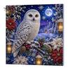 Christmas Home Decoration Faux Pearl Art Kit, DIY Snowman Painting 3D Festive Living Room Accents Xmas Scenes Crafting Project for Adults Beginners,