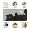 Mouse Pad Desk Accessories Keyboard Mouse Pad Computer Laptop Pad Office Pad Game Console Pad Rubber Cute Cat