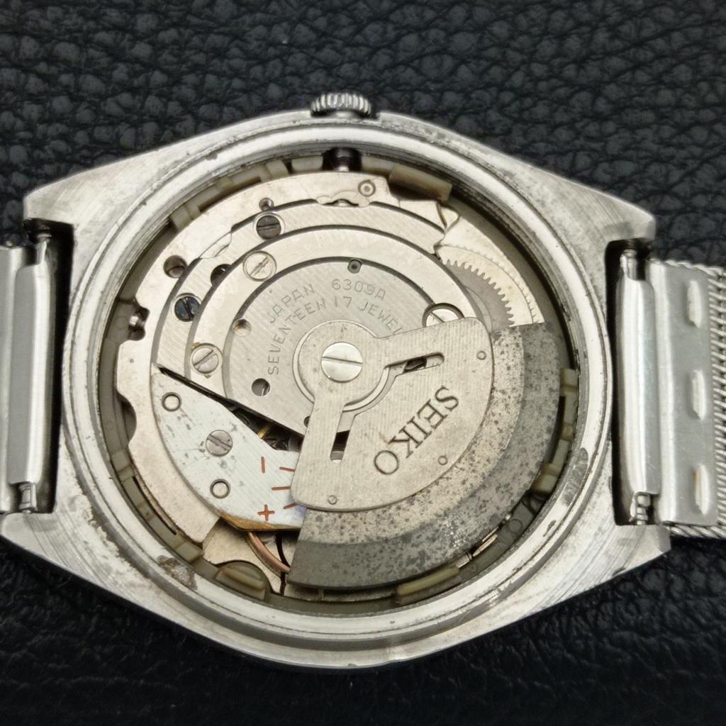 Seiko 5 AUTOMATIC JAPAN 6309A MENS VINTAGE BLUE COLOR DIAL WATCH A702615-1 R209-a702615