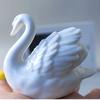 Modern Minimalist Black and White Couple Swan Home Accessories Decorative Figurines Ceramic Knickknacks Wedding Gifts Ornaments