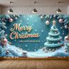 New Year Festive Display Blue Background Holiday Background New Year Background Wintery Xmas Display For Home Party New Year