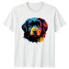 Colorful Puppy Face T-Shirt Dog Lover Pet Portrait Gift For Him And Her