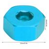 4pcs 5mm to 12mm Combiner Wheel Hub Hex Adapter Accessory for WPL D12 1Celsius10 RC Trucks