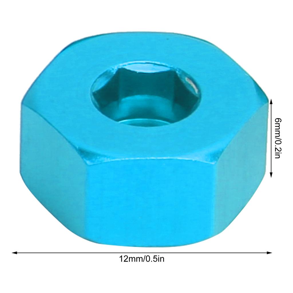 4pcs 5mm to 12mm Combiner Wheel Hub Hex Adapter Accessory for WPL D12 1Celsius10 RC Trucks