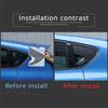2x PVC Window Decoration Decorative Car Front and Rear Triangle Window Glass Stickers Suitable for SEAT Leon MK2 2008-2012