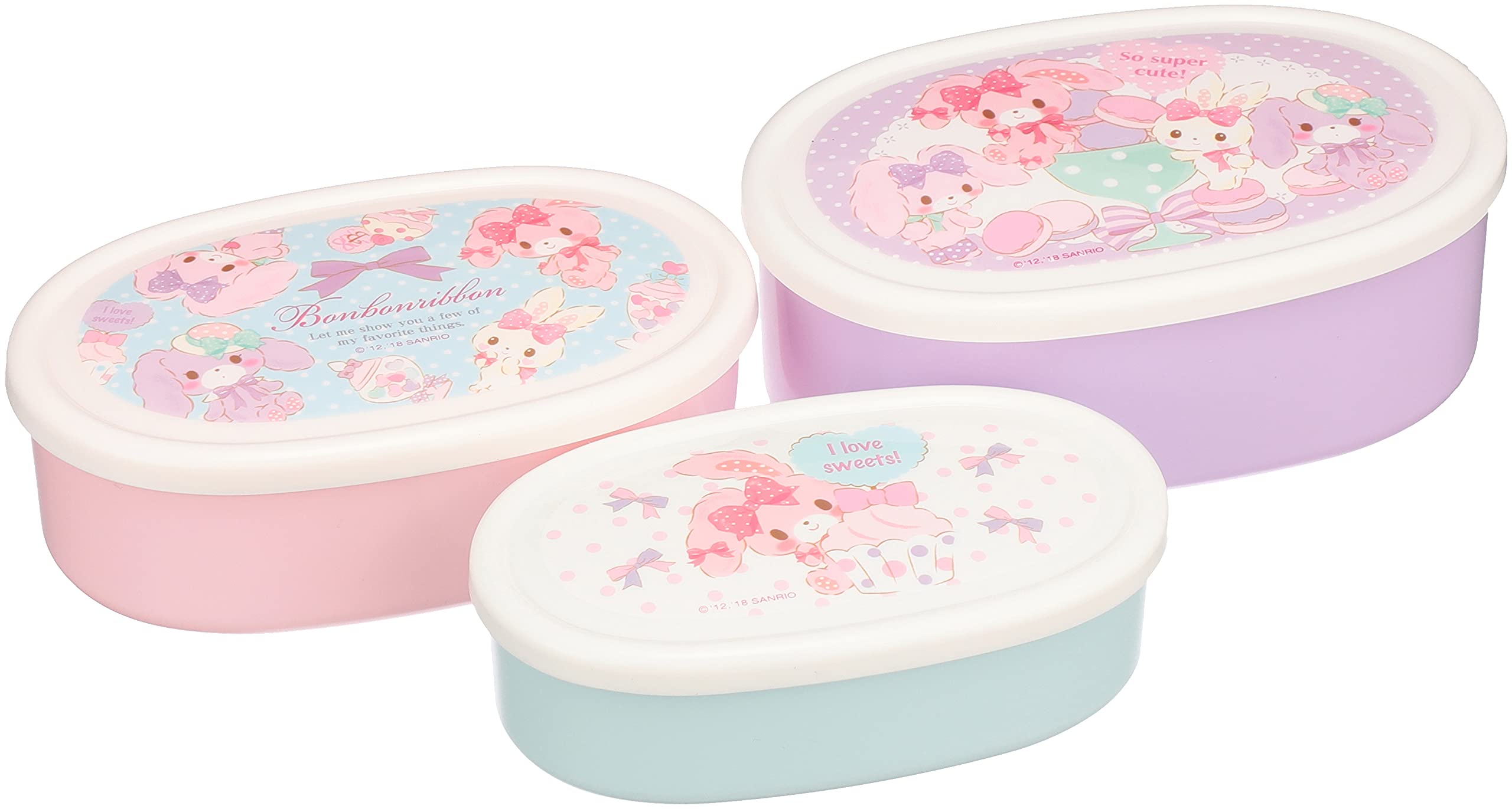 

Sanrio Bonbon Ribbon Lunch Box Set of 3 (Party)