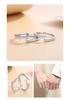 S925 Sterling Silver Mobius Couple Rings - Simple Korean Japanese Style, Versatile Plain Band Jewelry Gift
