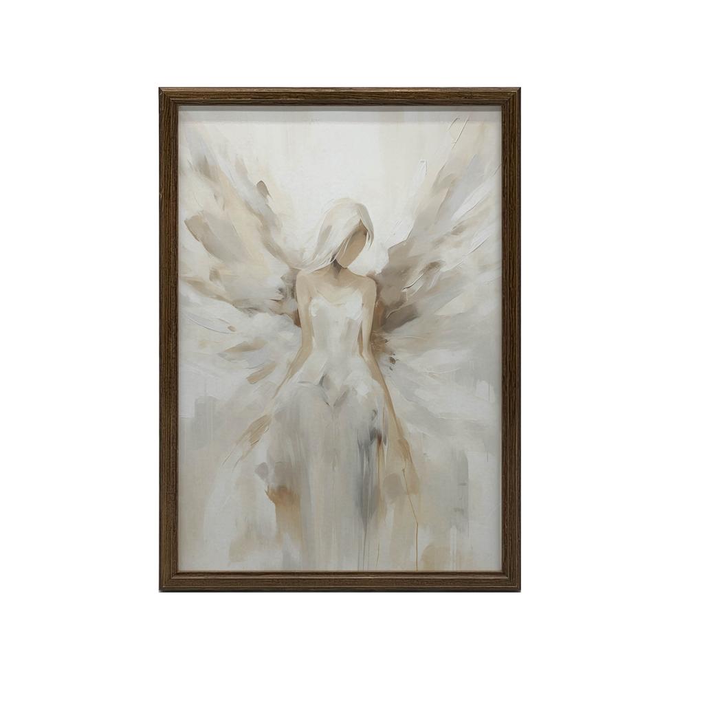 Plakat Obraz Anielskiego Piękna Plakat Obraz Anielskiego Piękna, 30X40 Cm, Rama Drewniana Biała, Papier Matowy 230 Gsm