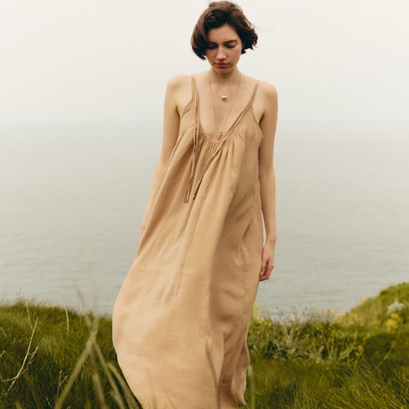 lowool Big ball silver necklace