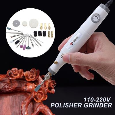 18W Universal Mini Electric Drill Kit Variable Speed Grinder Polisher Electric Grinder Pen Electric Grinder Pen Diy Hand Tool