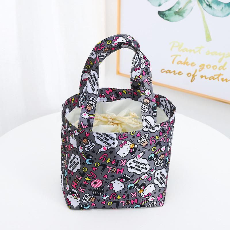 Bag Insulated Lunch With Drawstring For Outings And Picnics