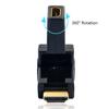 HDMI Male to Female Swivel Adapter 360 Degree Angle Adjustable HDMI Cable Rotatable Connector Extender for Wall TV