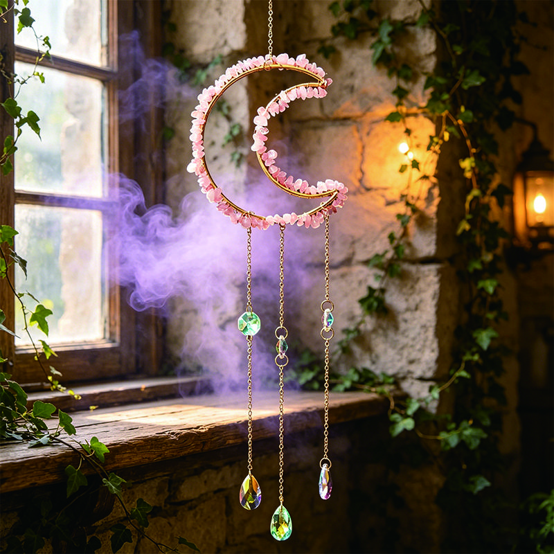 Natürlicher 7-Chakra Lebensbaum Edelstein Heilung Rohe Kristallsteine Wand Fenster Auto Hängendes Ornament für Yoga