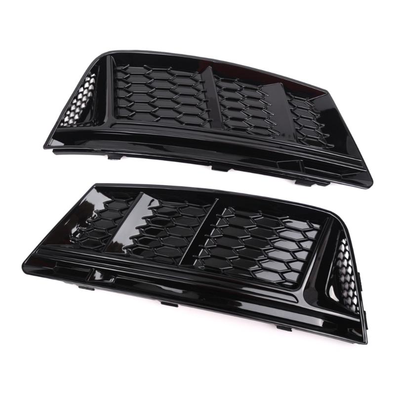 Auto Fog Lamp Frame Grille Trim ExteriorsLight Cover Air Guide Lower Bumper Grille Compatible for B9 2016 2017 2018 Part