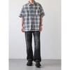 College Style Ins Shirt Jacket Autumn Korean Version Plus Size Chubby Sister Loose Slimming Plaid Long Sleeved Shirt