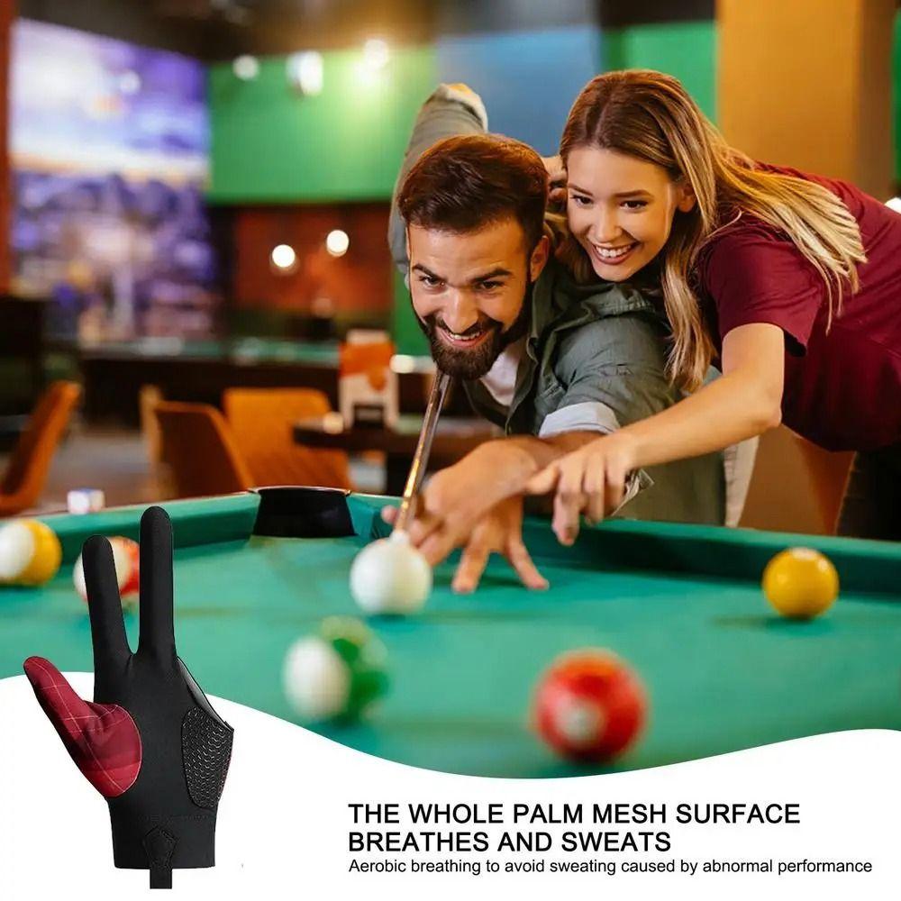Three Finger 3 Fingers Billiard Glove Single Piece Billiards Gloves  Training Equipment