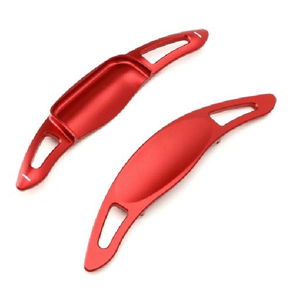 Red Steering Wheel Larger Paddle Shifter Extension Covers For 18-up Toyota Camry