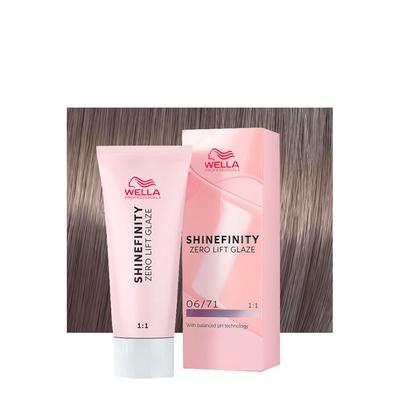 Wella Shinefinity Matný Kaštan 06/71 Tmavá Blond Písečná Popelavá 60 ml