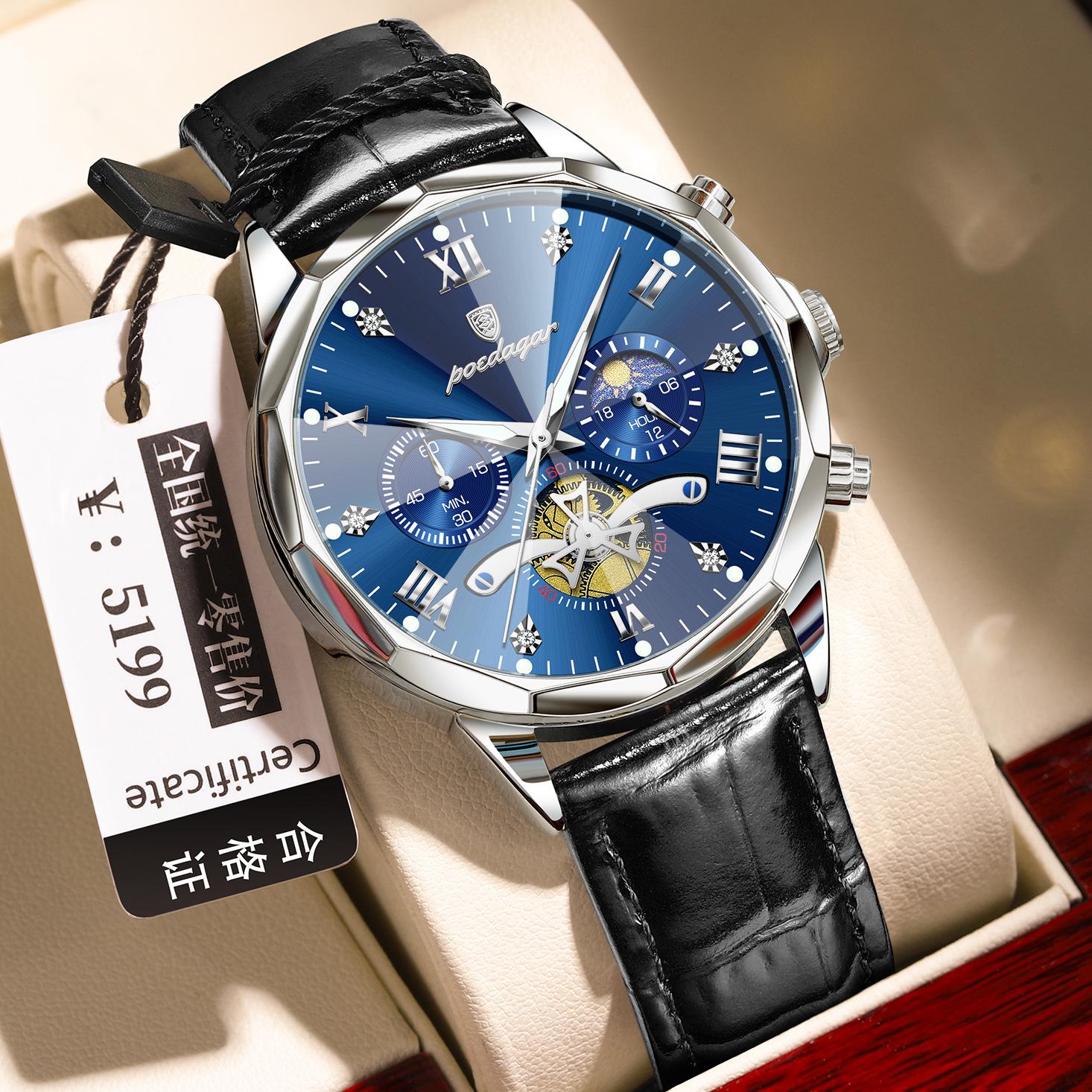 Men S Watch Multifunctional Fashion High-End Quartz Watch