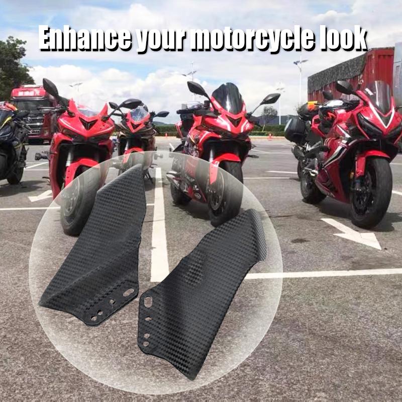 Culoarea carbonului pentru Honda CBR650R Aripi de carenare Protector de aripi pentru motociclete Capac de ornamentare a aripioarelor de vânt Aripi de carenaj CBR 650R
