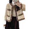 Women's Faux Lambswool Warm Short Jacket: Autumn 2025 Korean Style, Loose Fit, Thickened
