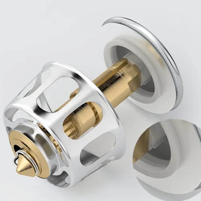 Press Bounce Basin Pop-up Drainer Filter Bathroom Shower Sink Filter Plug Wash Basin Hair Sink Strainer Kitchen Bathtub Stoppers