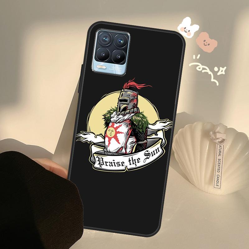 Praise the Sun Dark Souls Case For OnePlus 10 9 Pro 8T 9R Nord2 Cover For Realme GT Neo 2 3 GT Master 8i 9i 8 Pro