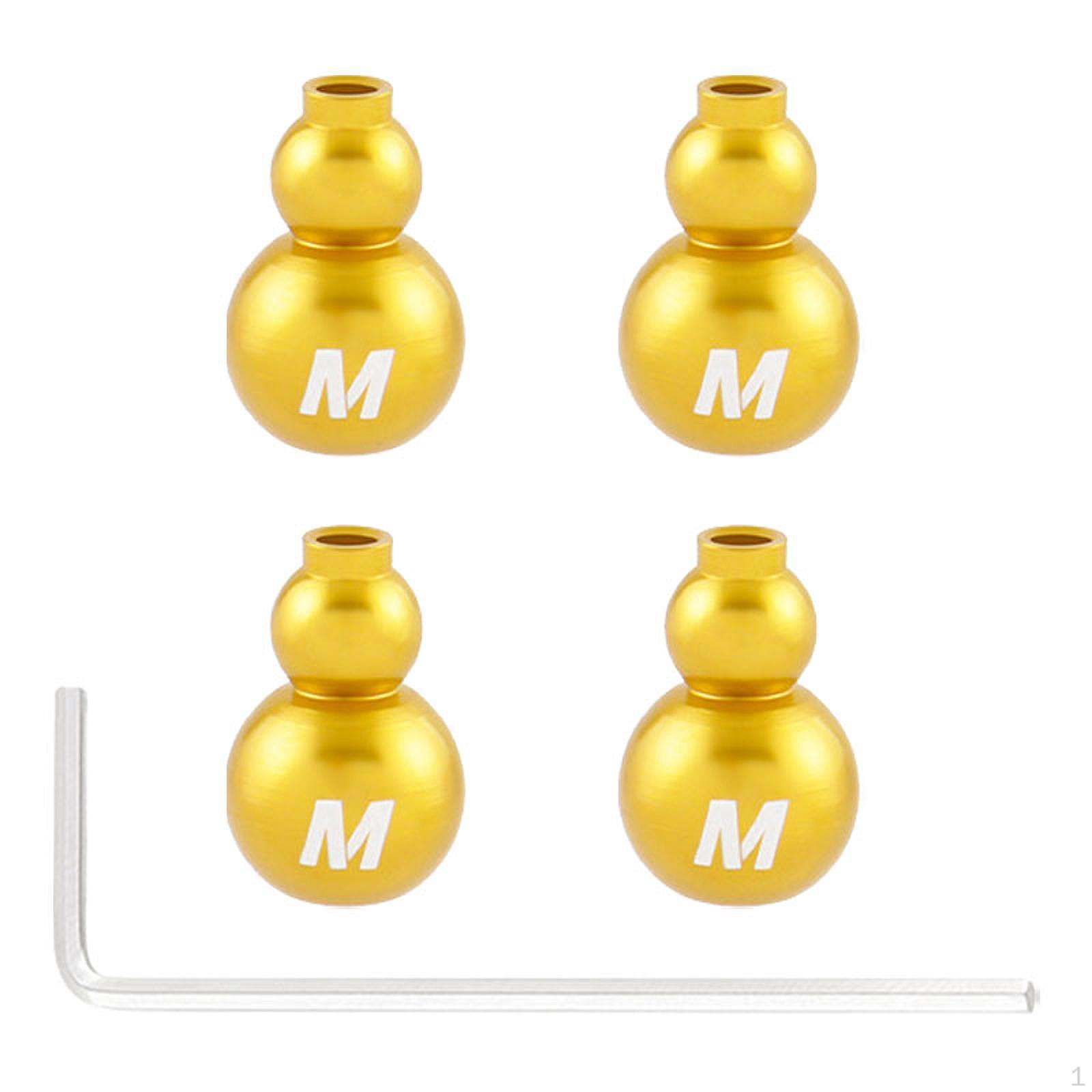 

4 шт. заглушки для тормозных тросов велосипеда, простая в использовании замена для горной дороги золотой