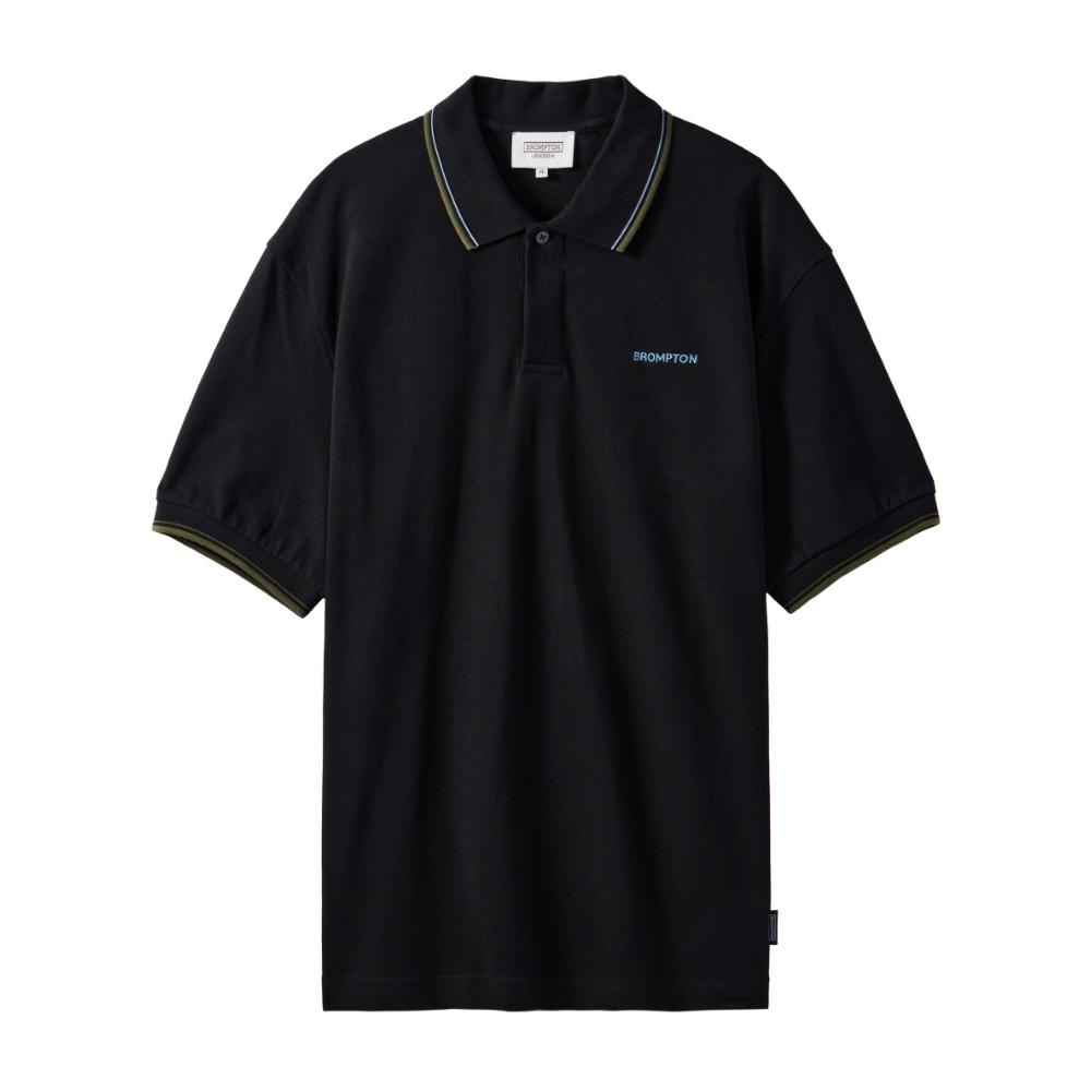 BROMPTON LONDON Collar T-Shirt - Black (P242Mpl510)