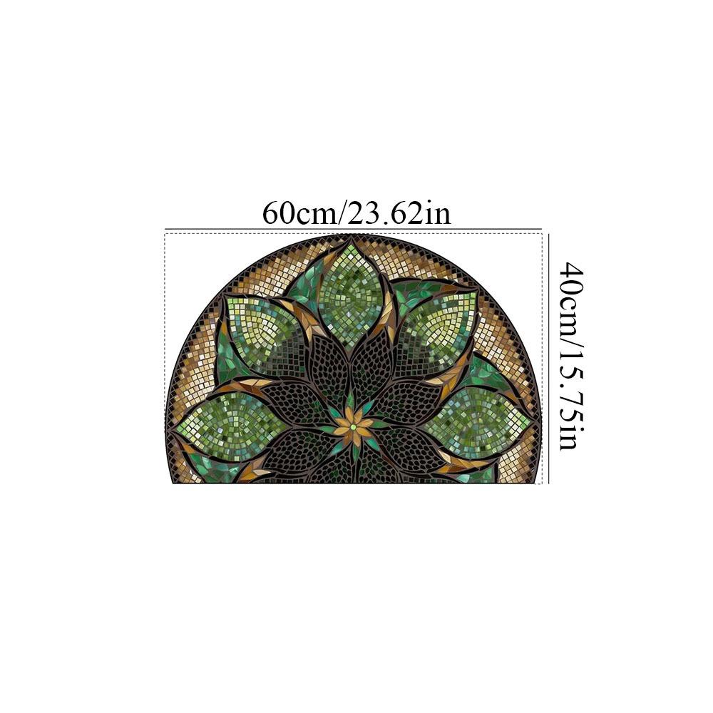 New Non Slip Semi-Circular Carpet Washable Wear-resistant Entrance Door Mat Doormat Bathroom Entrance