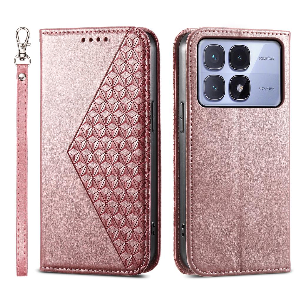 For Xiaomi Redmi K70 Ultra Case Calf Texture PU Leather Phone Cover with Wallet