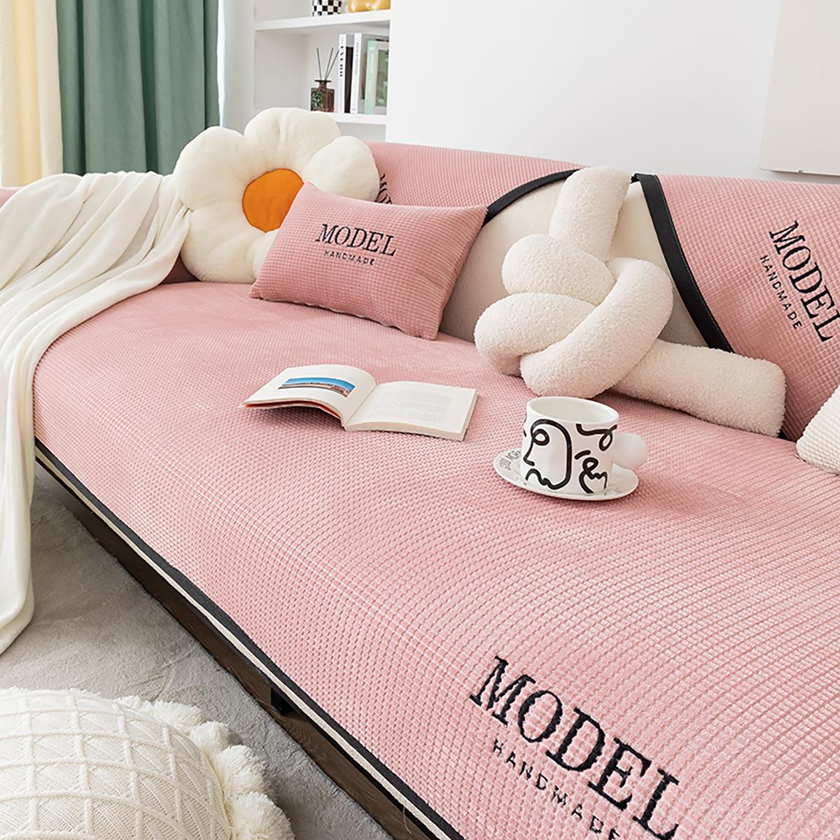 

Non-Slip Sofa Cushion Four Seasons Universal Simple Modern Sofa Cover Soft Comfortable Durable Fabric 70*70cm
