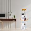 4-Tier Freestanding Bookcase 360° Rotatable Bookshelf Suitable for Bedrooms, Living Rooms, Children's Rooms, Study Rooms